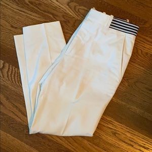 Alexander McQueen white cotton pants